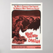 Billy the Kind Vs, Dracula Retro Movie Poster (Voorkant)