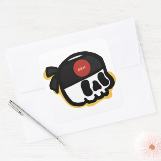 Billzo Skull Sticker (Envelop)