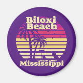 Biloxi Beach Mississippi Magneet (Voorkant)