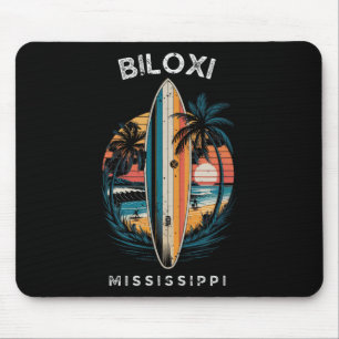 Biloxi Beach Mississippi Mannen Vrouwen Surfen Muismat