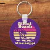  Biloxi Beach Mississippi Sleutelhanger (Achterkant)