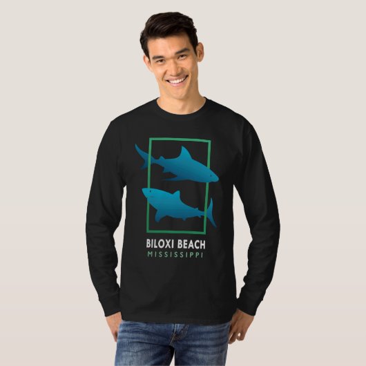 Biloxi Beach  Mississippi  Souvenir T-shirt (Voorkant volledig)