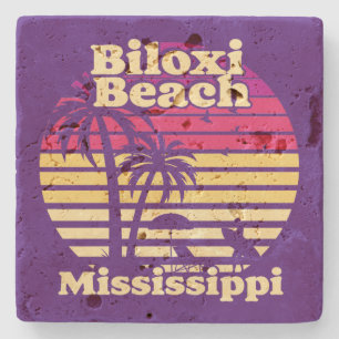 Biloxi Beach, Mississippi Stenen Onderzetter