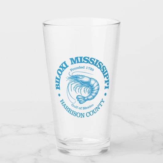 Biloxi (garnalen) glas (Voorkant)