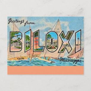 Biloxi Miss Vintage Ansichtkaart Briefkaart