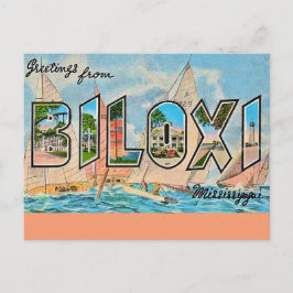 Biloxi Miss Vintage Postcard Briefkaart