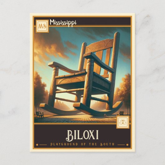 Biloxi, Mississippi | Antiek Briefkaart (Voorkant)