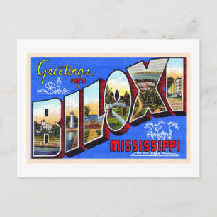 Biloxi Mississippi  groot Briefkaart