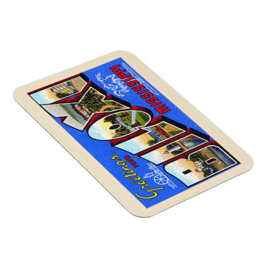 Biloxi Mississippi groot Briefkaart Magneet (Rechterzijde)