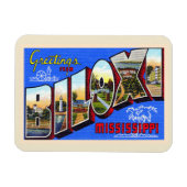 Biloxi Mississippi groot Briefkaart Magneet (Horizontaal)