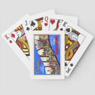 Biloxi Mississippi groot Briefkaart Pokerkaarten