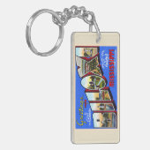 Biloxi Mississippi groot Briefkaart Sleutelhanger (Voorkant Links)