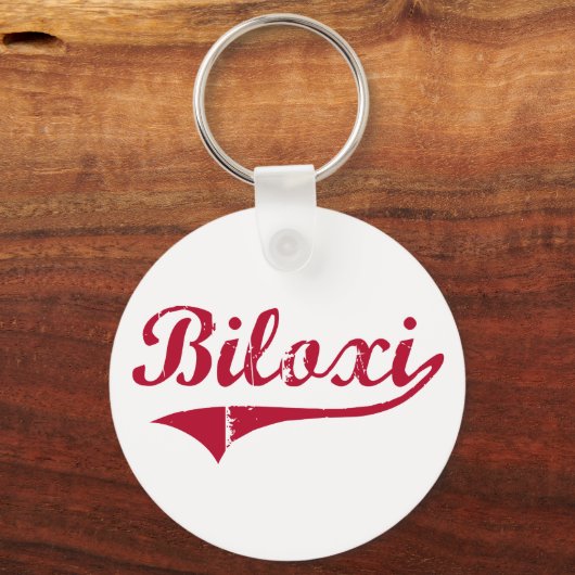 Biloxi Mississippi - Klassiek ontwerp Sleutelhanger (Voorkant)