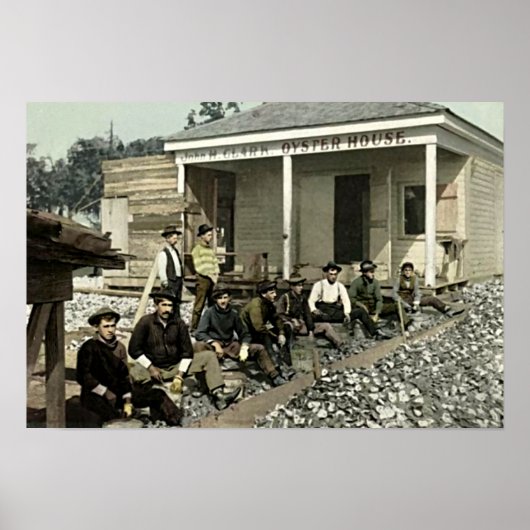 Biloxi, Mississippi Oyster House 1905 Poster (Voorkant)