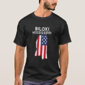 Biloxi Mississippi USA State America Travel Missis T-shirt (Voorkant)
