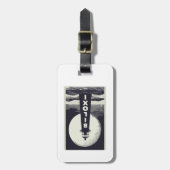 Biloxi Mississippi vuurtoren Moon Bagagelabel (Voorkant verticaal)