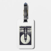 Biloxi Mississippi vuurtoren Moon Bagagelabel (Achterkant verticaal)