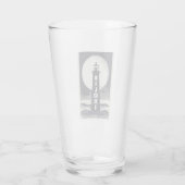 Biloxi Mississippi vuurtoren Moon Glas (Achterkant)