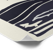 Biloxi Mississippi vuurtoren Moon Poster (Hoek)