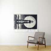 Biloxi Mississippi vuurtoren Moon Wandkleed (In Situ (horizontaal))