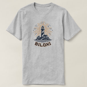 Biloxi Mississippi Vuurtoren Zonsopgang T-shirt