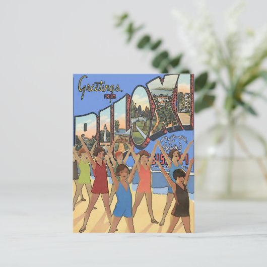 Biloxi MS Briefkaart (Staand voorkant)