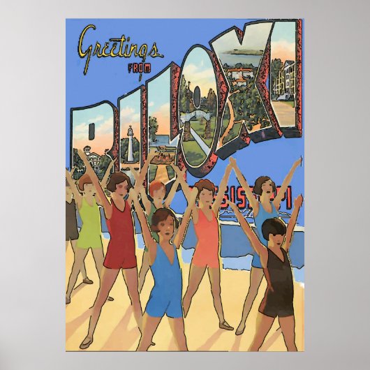  Biloxi MS Poster (Voorkant)