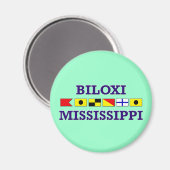 Biloxi Nautical Flags Magnet (Voorkant / Achterkant)