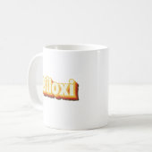 Biloxi Retro Vintage Text Koffiemok (Voorkant links)
