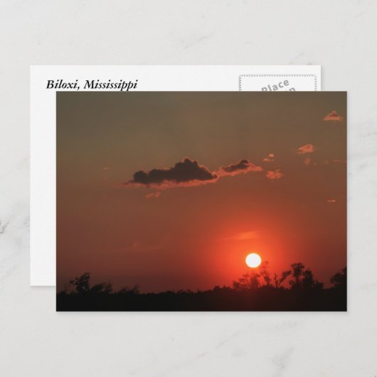 Biloxi Sunset Briefkaart (Voorkant / Achterkant)