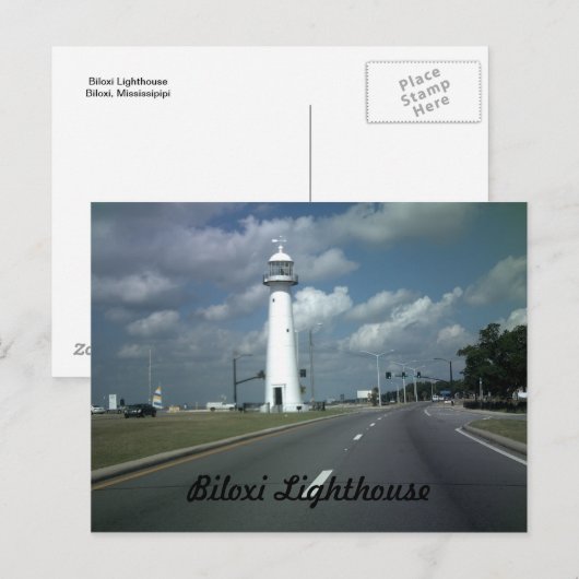 Biloxi vuurtoren briefkaart (Voorkant / Achterkant)
