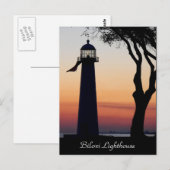 Biloxi vuurtoren Briefkaart (Voorkant / Achterkant)