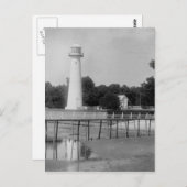 Biloxi vuurtoren  foto briefkaart (Voorkant / Achterkant)