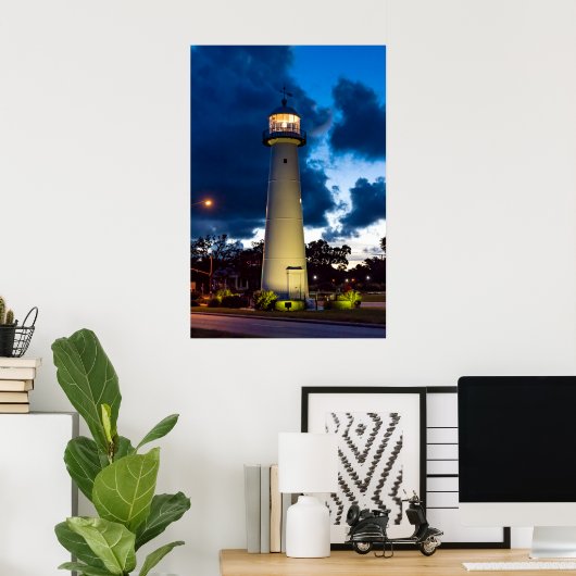 Biloxi vuurtoren Poster 20x30 (Thuiskantoor)