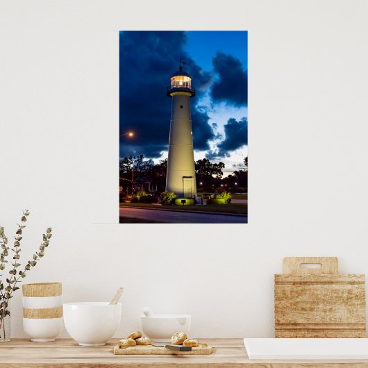 Biloxi vuurtoren Poster 20x30 (Keuken)