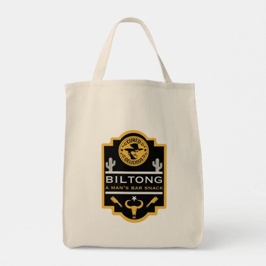 Biltong And Beer Tote Bag (Achterkant)
