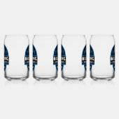 Biltong en bier blikvorm glas (Rechts)