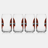 Biltong en bier blikvorm glas (Rechts)