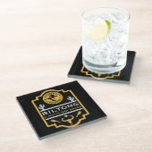 Biltong en bier glazen onderzetter (Schuin)