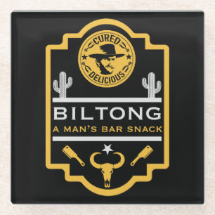 Biltong en bier glazen onderzetter