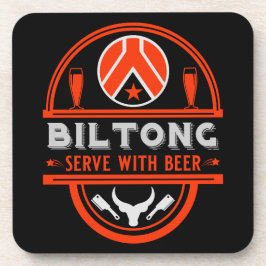 Biltong en bier onderzetter