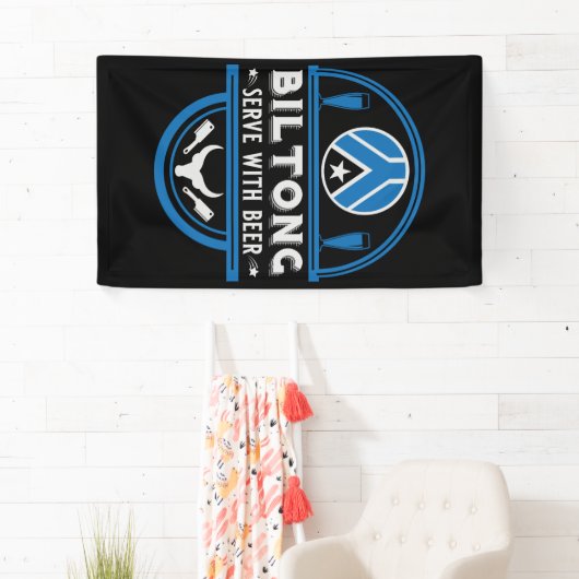 Biltong en bier spandoek (Insitu)