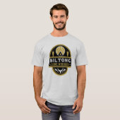 Biltong en bier t-shirt (Voorkant volledig)