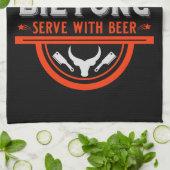 Biltong en bier theedoek (Gevouwen)