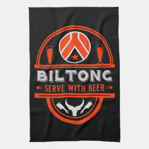 Biltong en bier theedoek