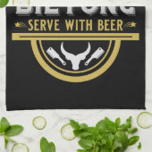 Biltong en bier theedoek (Gevouwen)