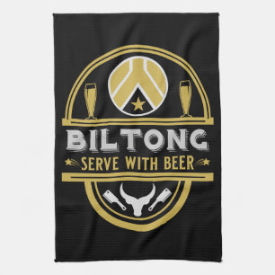 Biltong en bier theedoek