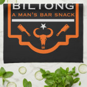 Biltong en bier theedoek (Gevouwen)