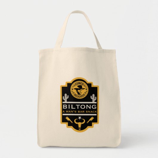 Biltong En Bier Tote Bag (Voorkant)