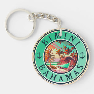 Bimini Bahama's anker Vist Reis  boot Sleutelhanger